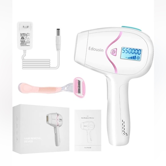 Edousin Laser Hair Removal Permanent Remover Device-2 Flash Mode 500,000 Flashes - Picture 1 of 10